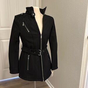 Michael Kors Faux Leather Trim Jacket